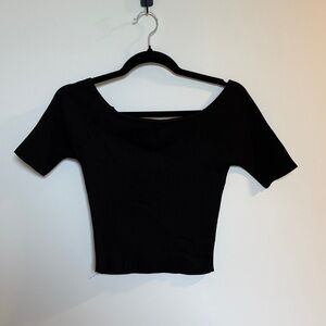 Zara Black Crop Top